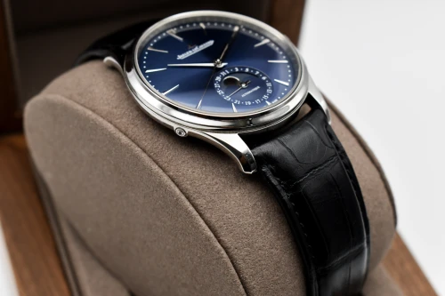 Jaeger LeCoultre Master Ultran Thin Moon Stainless Steel Blue Dial Watch Q1368480 | B&P
