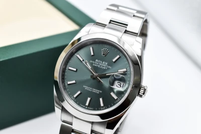 Rolex Datejust 41mm Stailess Steel Mint Green Watch 126300 | 2025 B&P