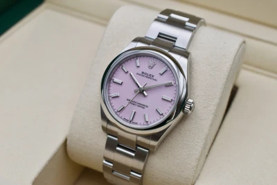 Rolex Oyster Perpetual Stainless Steel 31mm Candy Pink Watch 277200 | 2026