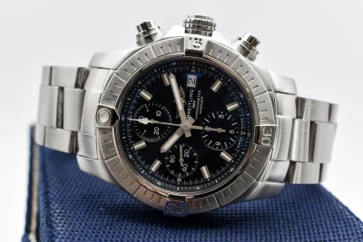 Breitling Avenger 43 Stainless Steel Black Dial 43 mm Watch A13385 | 2021 B&P