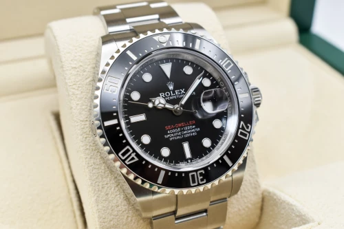Rolex Seadweller 43 Stainlesss Steel Black Dial Big Red Watch 126600 | B&P