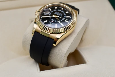Rolex Skydweller 18K Yellow Gold Oysterflex Watch 336238 | 2025 Box & Papers