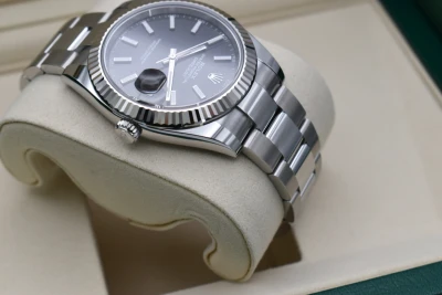 Rolex Datejust 41 Black Baton Stainless Steel Watch 126334 | 2026 Unworn