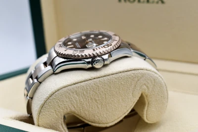 Rolex Yacht-Master 37 Steel & 18k Rose Gold Choco Dial Watch 268621 | 2020 B & P