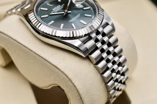 Rolex Datejust 41mm Stainless Steel Mint Green Watch 126334 | 2026 Unworn
