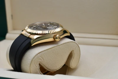 Rolex Skydweller 18K Yellow Gold Oysterflex Watch 336238 | 2025 Box & Papers