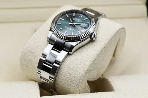 Rolex Datejust 31mm Midsize Stainless Steel Mint Green Watch 278274 | 2023 B&P