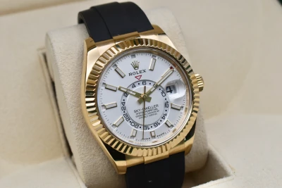 Rolex Skydweller Oysterflex 18K Gold 336238 | 2025 Box & Papers