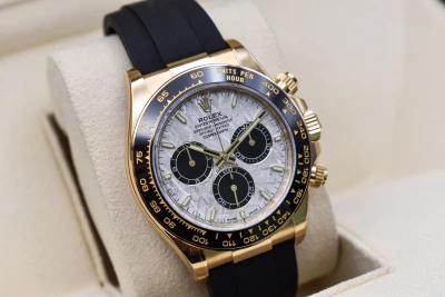 Rolex Daytona Oysterflex Meteorite 18k Gold Watch 126518LN | 2025 Unworn