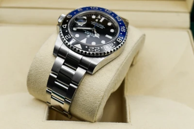 Rolex GMT Master ll Batman Stainless Steel 40mm Watch 116710BLNR | Box & Papers