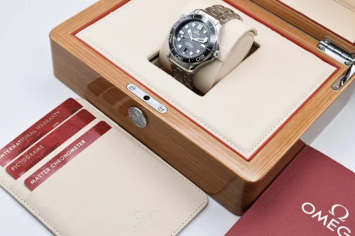 Omega Seamaster Stainless Steel Black Dial Watch 210.30.42.20.01.001 | 2026 Unworn