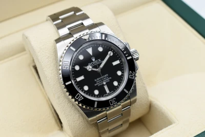Rolex Submariner Stainless Steel Black Dial Watch 114060 | 2017 Box & Papers