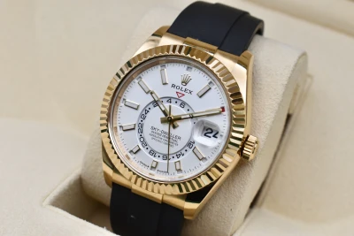 Rolex Skydweller Oysterflex 18K Gold 336238 | 2025 Box & Papers