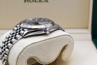 Rolex Datejust 41 Blue Baton Stainless Steel Watch 126334 | 2023 B&P