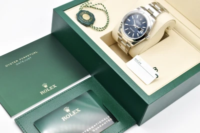 Rolex Datejust 41 Stainless Steel Blue Baton Watch 126300 | 2026 Box & Papers
