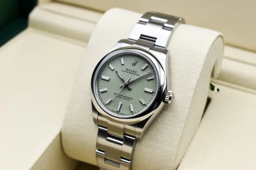 Rolex Oyster Perpetual Ladies Pistachio Stainless Steel Watch 277200 | 2026 Unworn
