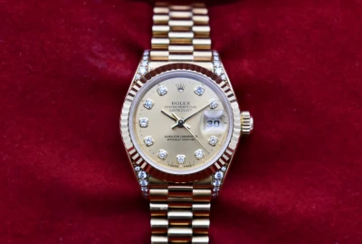 Rolex Datejust 26mm 18ct Gold Diamond Watch 69238 | 1995 Box & Papers