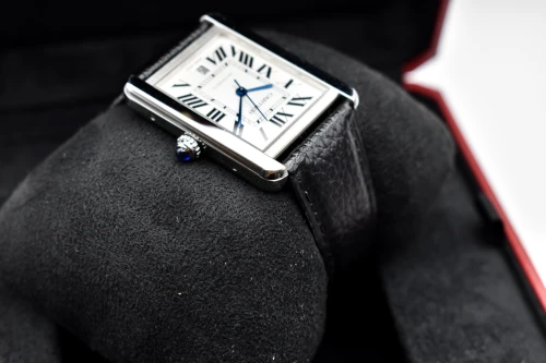 Cartier Tank Solo XL Automatic Stainless Steel Watch W5200027 | 2018 B&P