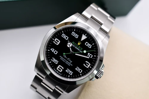 Rolex Air-King Stainless Steel Black Dial Watch 126900 | 2022 B&P