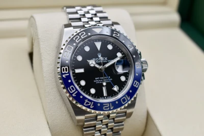 Rolex GMT Master ll Batgirl Stainless Steel Watch 126710BLNR | Box & Papers