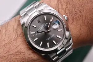 Rolex Datejust 41 Stainless Steel Rhodium Dial Watch 126300 | 2023 Box & Papers