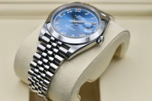 Rolex Datejust 41 Stainless Steel Blue Azzurro Watch 126300 | 2026 Unworn