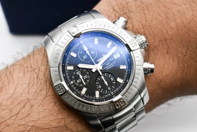 Breitling Avenger 43 Stainless Steel Black Dial 43 mm Watch A13385 | 2021 B&P