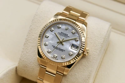 Rolex Datejust 31 18k Gold Mother Of Pearl Watch 178278 | 2014 B&P