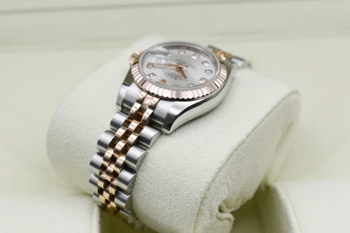 Rolex Datejust Lady 26mm Stainless Steel & 18K Rose Gold Diamond Watch 179171 | B&P