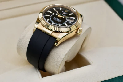 Rolex Skydweller 18K Yellow Gold Oysterflex Watch 336238 | 2025 Box & Papers