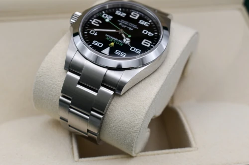 Rolex Air-King Stainless Steel Black Dial Watch 126900 | 2022 B&P