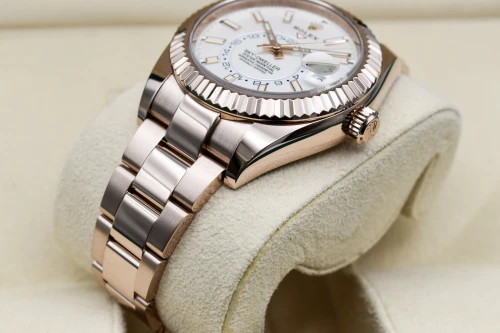Rolex Skydweller 18ct Everose Gold Ivory Dial Watch 326935 | B&P
