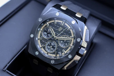 Audemars Piguet Royal Oak Offshore 18k Gold & Ceramic Watch 26420CE.OO.A127CR.01