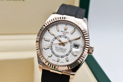 Rolex Skydweller 18ct Rose Gold Oysterflex Watch 326135 | 2021 B&P