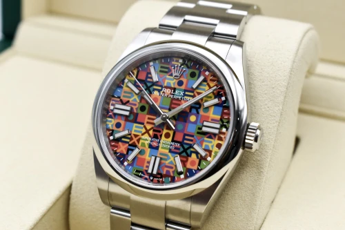 Rolex Oyster Perpetual Stainless Steel Jubilee-Motif Dial Watch 134300 | 2026 B&P