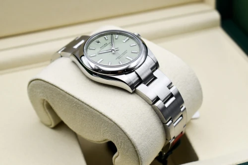 Rolex Oyster Perpetual Ladies Pistachio Stainless Steel Watch 277200 | 2026 Unworn