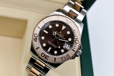 Rolex Yacht-Master 37 Steel & 18k Rose Gold Choco Dial Watch 268621 | 2020 B & P