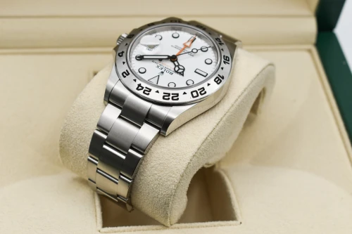 Rolex Explorer 2 Stainless Steel Polar White Dial Watch 226570 | 2026 Unworn