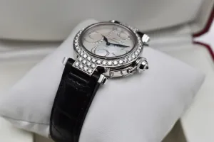 Cartier Pasha White Gold Diamond Set Watch WJ123221 | 2008 Box & Papera