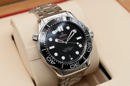Omega Seamaster Stainless Steel Black Dial Watch 210.30.42.20.01.001 | 2026 Unworn