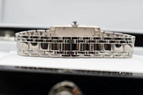Cartier Tank Americane 18ct White Gold Bracelet Watch 1713 | Box & Papers