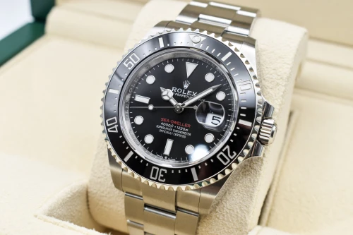 Rolex Seadweller 43 Stainlesss Steel Black Dial Big Red Watch 126600 | B&P