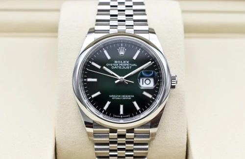 Rolex Datejust 36mm Stainless Steel Green Ombre Watch 126200 | 2026 Unworn