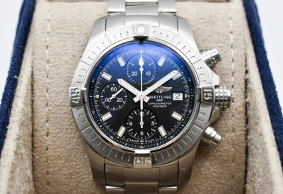 Breitling Avenger 43 Stainless Steel Black Dial 43 mm Watch A13385 | 2021 B&P