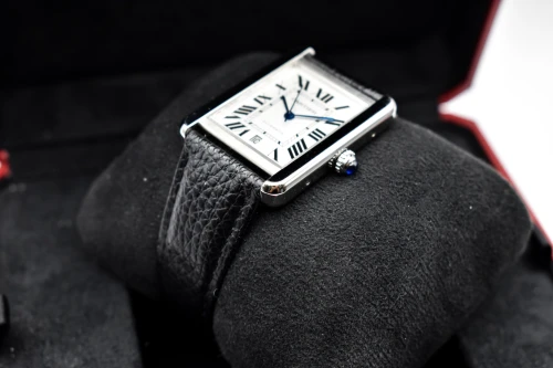 Cartier Tank Solo XL Automatic Stainless Steel Watch W5200027 | 2018 B&P