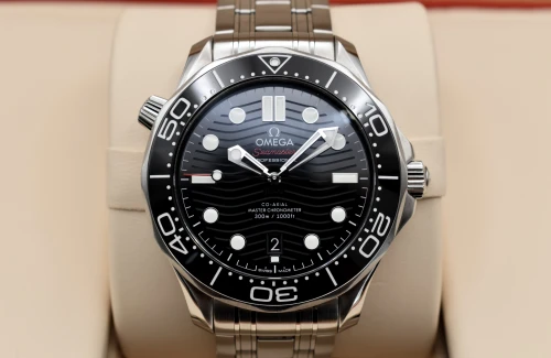 Omega Seamaster Stainless Steel Black Dial Watch 210.30.42.20.01.001 | 2026 Unworn