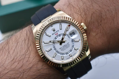 Rolex Skydweller Oysterflex 18K Gold 336238 | 2025 Box & Papers