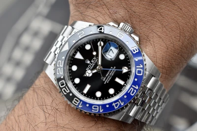 Rolex GMT Master ll Batgirl Stainless Steel Watch 126710BLNR | Box & Papers