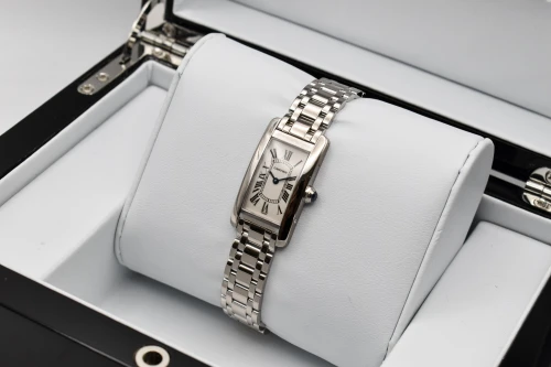 Cartier Tank Americane 18ct White Gold Bracelet Watch 1713 | Box & Papers