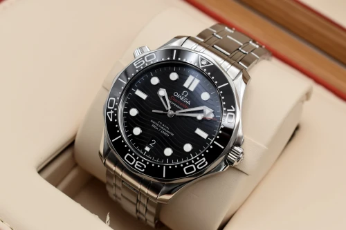 Omega Seamaster Stainless Steel Black Dial Watch 210.30.42.20.01.001 | 2026 Unworn